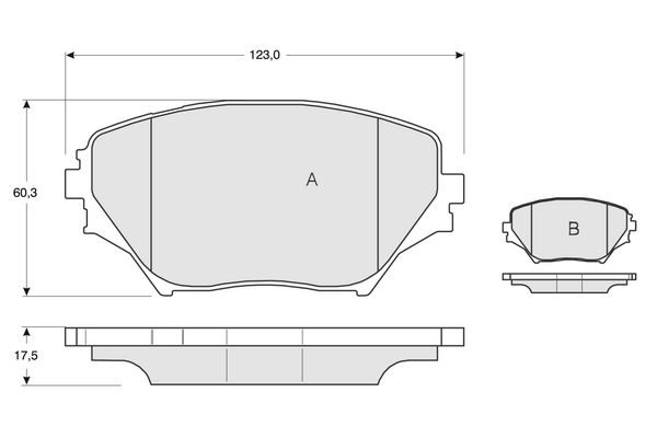 PROCODIS FRANCE Комплект тормозных колодок, дисковый тормоз PF1385